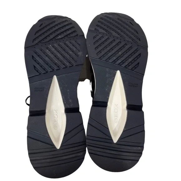 Geox Backsie Amphibiox Winter Boots Animal Print Faux Fur Black Size 7.5 Lace Up - Picture 9 of 10